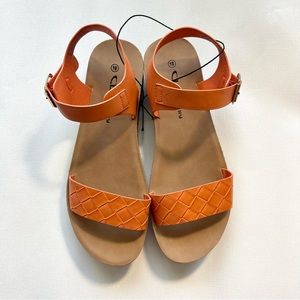 CL by Laundry Peach Orange Sandals